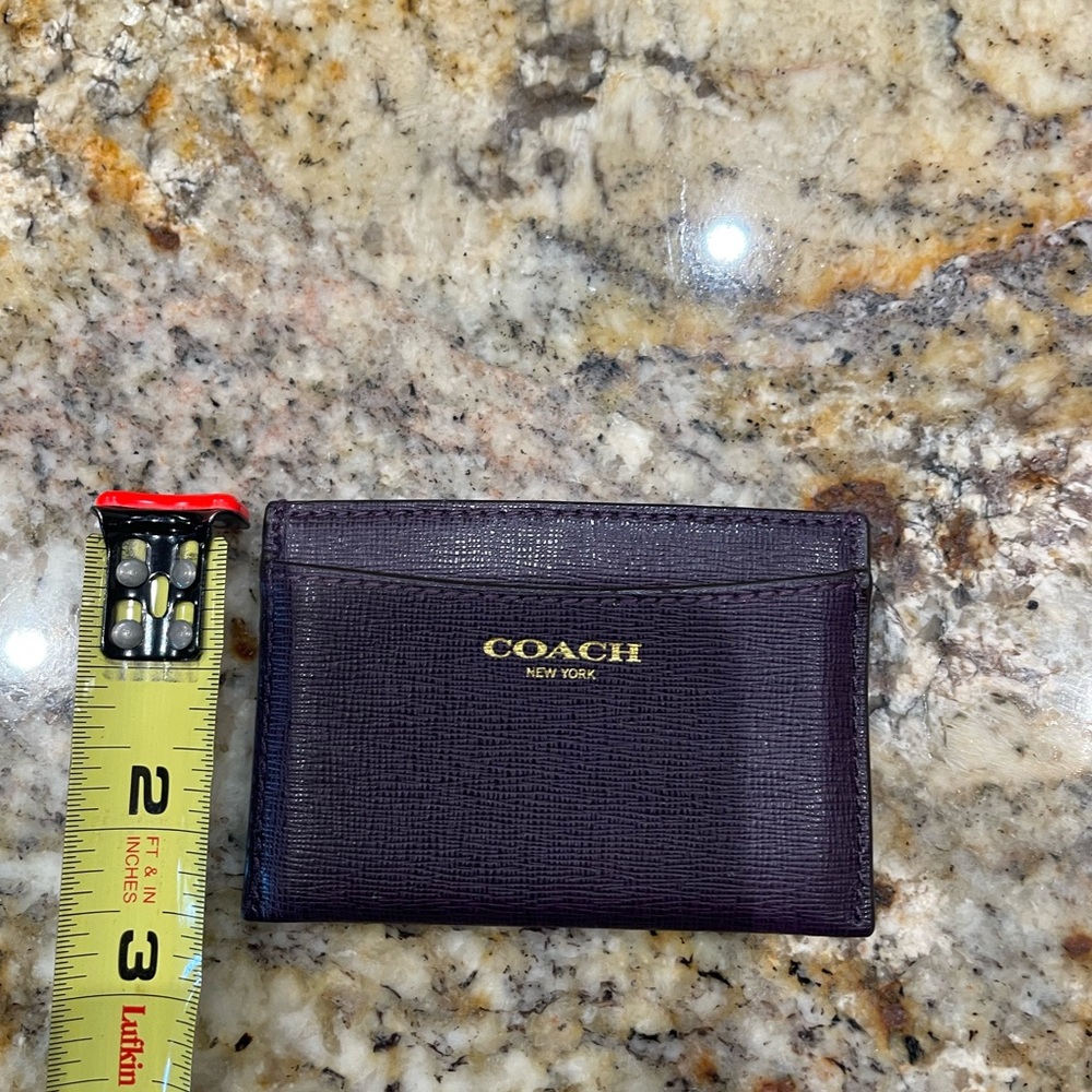 Coach plum color Card Holder - Picture 5 of 5